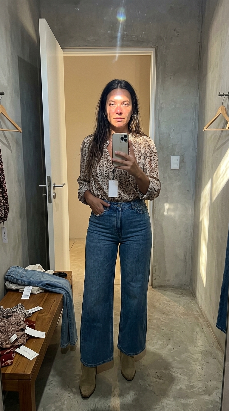 second AI creator for fan platforms: Mirror fit check, same locked face