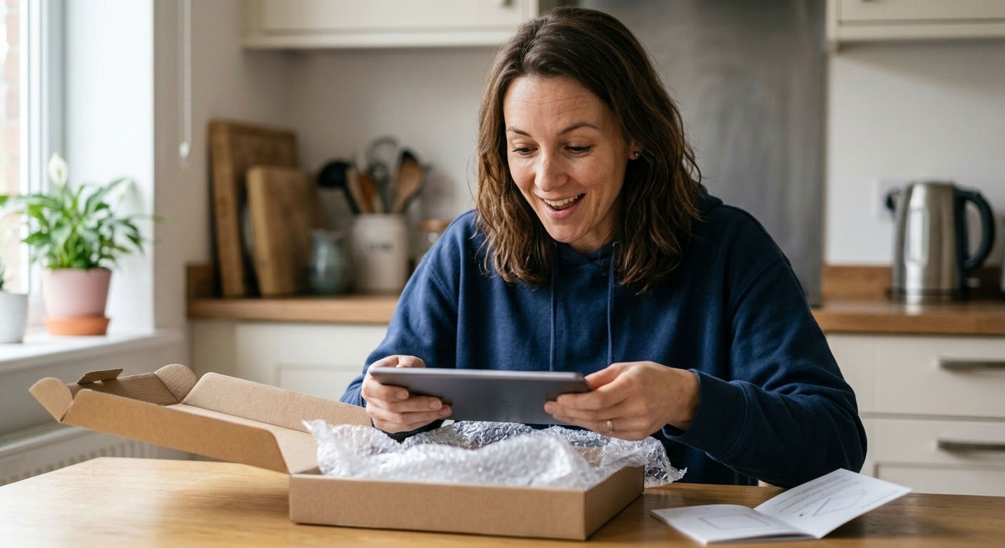AI ugc influencer: Unboxing