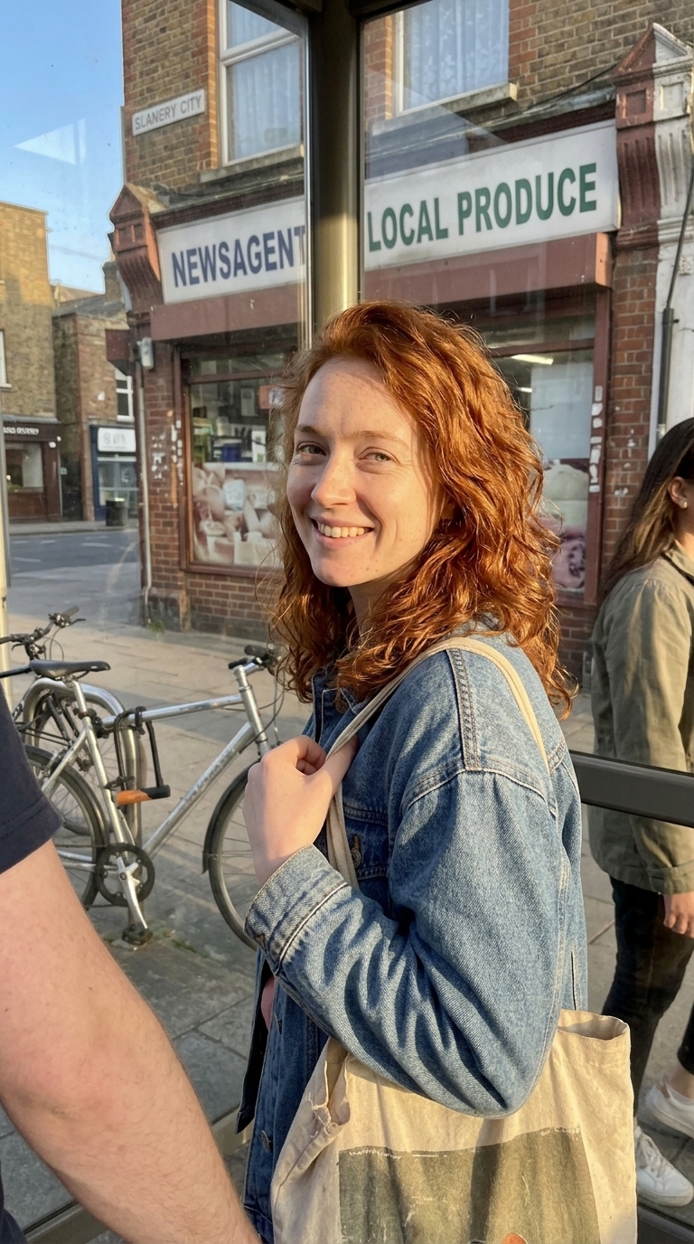 AI influencer: Golden hour walk