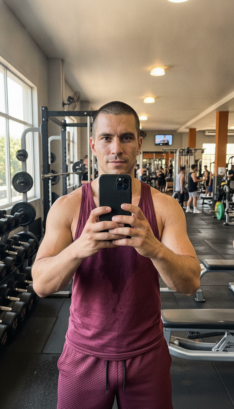 AI influencer: Gym mirror