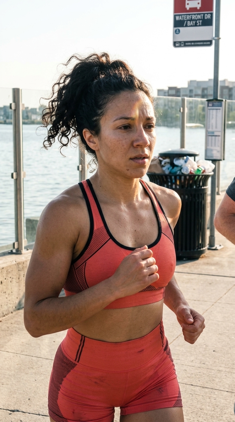 AI fitness influencer: Morning run