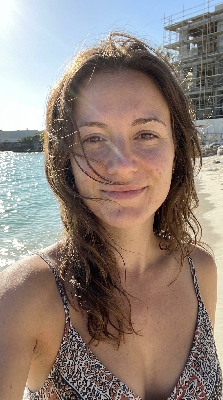 AI influencer: Beach day