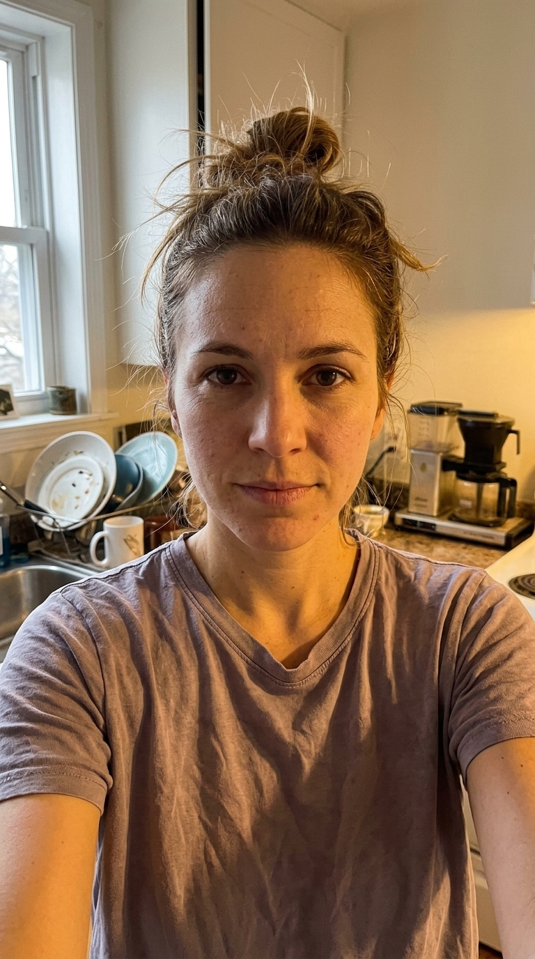 normal lived-in background: Unmade morning